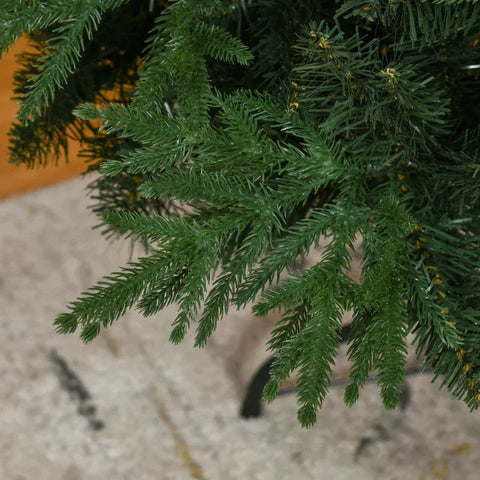 Rootz Christmas Tree - Artificial Fir - Realistic Appearance - Quick Assembly - Plastic - Green - 120 x 120 x 180cm