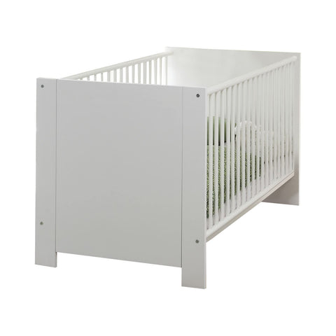 Rootz Baby Cot - Modern Nursery Bed - Comfortable Sleep - Safe Design - White - 78x83x143cm