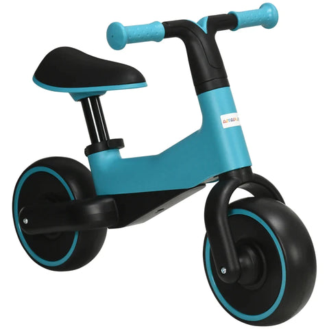 Rootz Balance Bike For Children 1.5-3 Years - Lightweight Construction - Only 3.5 Kg - Height-adjustable Seat - Metal Frame - Blue - 66.5L x 34W x 46.5H cm