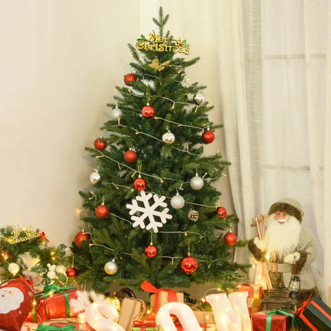 Rootz Christmas Tree - 1.5 M Artificial Fir - Tree 946 Branches - Beautiful Natural Shape - Metal Base - PVC - Green - Ø95 x 150H cm