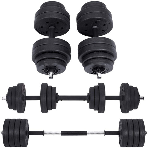 Rootz Dumbbell Set - Dumbells - Connecting Steel Tube - Fitness - Weightlifting - 2.5 kg - 1.25 kg - 1 kg