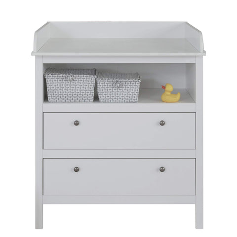 Rootz Modern Baby Room Set - Nursery Ensemble - Infant Furniture Collection - Toddler Room Kit - Newborn Suite - Child Space Set - Baby Room Combo - White - 141 x 192 x 51 cm