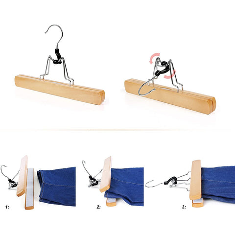 Rootz Pantshnager Set Of 12 - Clothes Hanger - Hanger For Pants