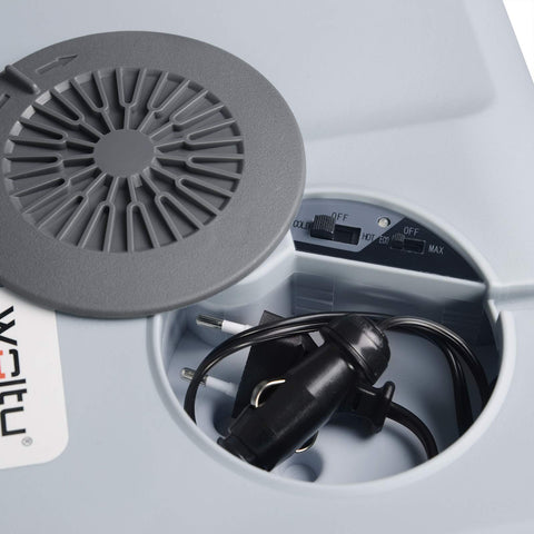 Rootz Mini Kühlbox - Portable Cooler - Travel Fridge - Car Refrigerator - Thermal Warmer - Insulated Box - Cold Storage - Dunkelgrau - 56.1*39.1*41.6 cm