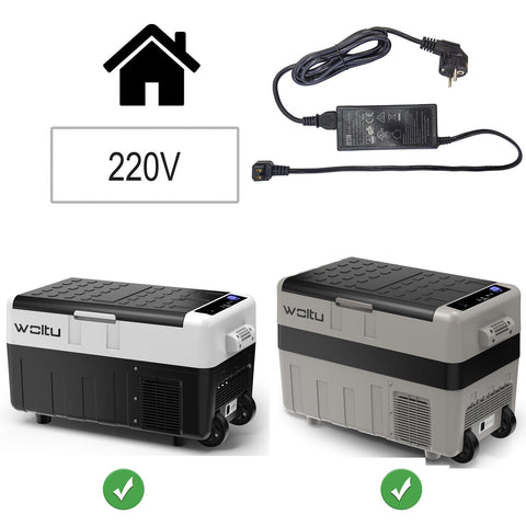 Rootz Mini Fridge AC Adapter - Compact Refrigerator Power Converter - Portable Black Power Supply - 14.5V, 2.1m Cable