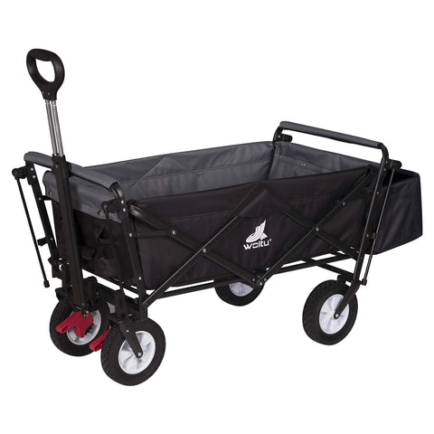Rootz Bollerwagen - Garden Cart - Handwagon - Trolley - Outdoor Carrier - Portable Transporter - Pull Wagon - Anthracite - 31.9 x 21.7 x 8.5 inches