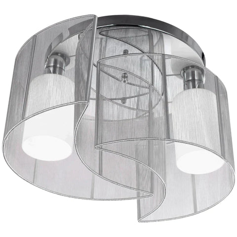 Rootz Ceiling Light - Ceiling Lamp - Metal/gGlass - 35 cm x 35 cm x 25 cm