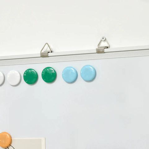 Rootz Whiteboard - Magnetic Board - Easy To Wipe Off - With 4 Markers - 10 Magnets - 1 Eraser - 60 x 1.8 x 45cm