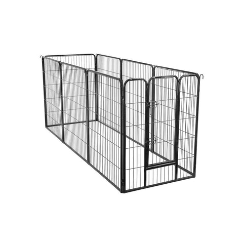 Rootz Cage - Outdoor Enclosure - Pet Cage - Outdoor Cage - Portable Cage - Heavy-Duty Cage - Metal Cage - Metal - Black - 77 x 100 cm (W x H)