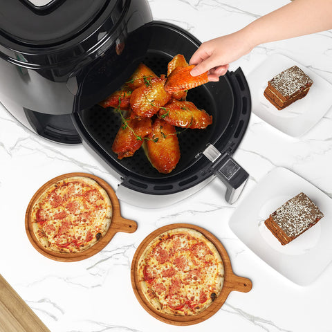 Rootz Airfryer - Oil-Free Cooker - Healthy Fryer - Digital Hot Air Oven - Crisp Maker - Food Roaster - No-Oil Baker - Black - 17.1 x 15.9 x 15.9 inches
