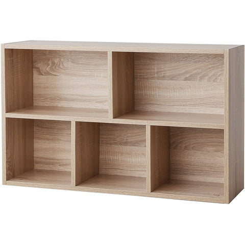 Rootz Bookcase - Storage cabinet with 5 compartments - Cupboards - Wood - 50 x 24 x 80 cm