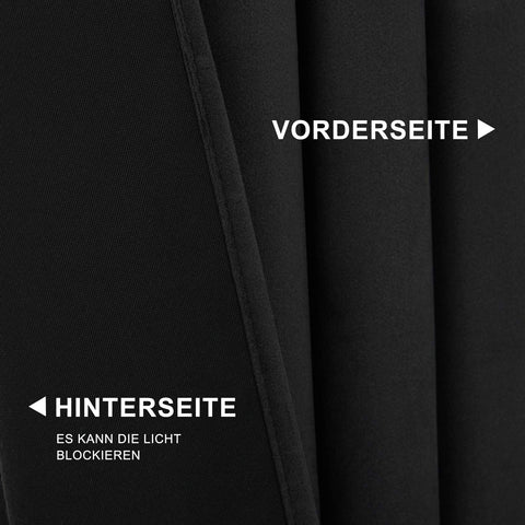 Rootz Blackout Velvet Curtains - Drapes - Window Coverings - Thermal Panels - Room Darkeners - Shades - Black - 140x270 cm