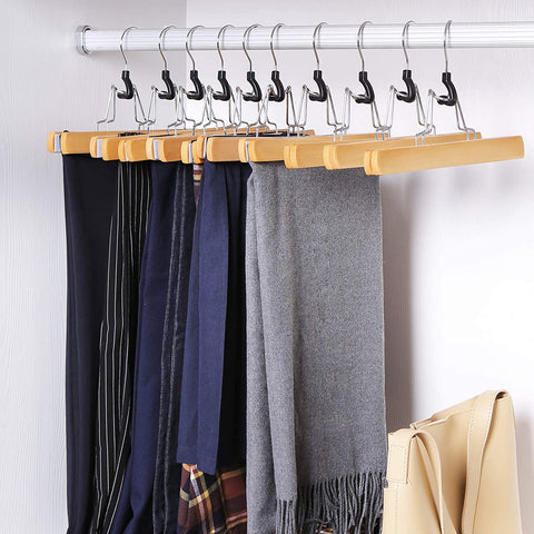 Rootz Pantshnager Set Of 12 - Clothes Hanger - Hanger For Pants