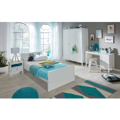 Rootz Bedroom Unit - Furniture Piece - Wardrobe System - Storage Solution - Decor - Room - White - One Size