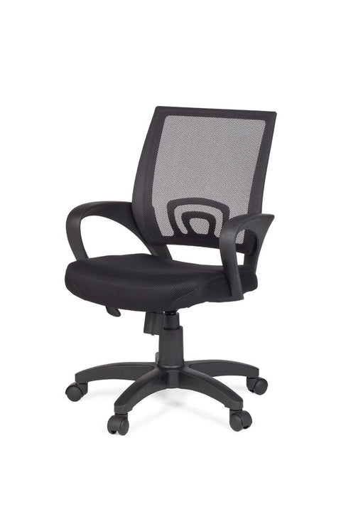 Rootz Office Chair - Black - Desk Chair with Armrests - Swivel Chair - Youth Chair