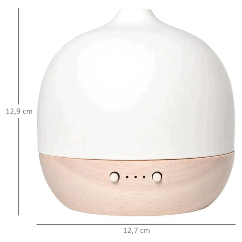 Rootz Aroma Diffuser - 2 In 1 Function - With Led Lights - 12.7 cm x 12.7 cm x 12.9 cm