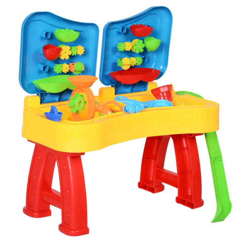 Rootz Children's Game Table - Sandbox Table - Sand And Water Play Table - Beach Toys - Sand Toys - Accessories - 73 x 35 x 70 cm