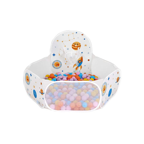 Rootz Ball Pool - Ball Pool For Toddlers - Ball Pool For Kids - Inflatable Ball Pool - Soft Ball Pool - Colorful Ball Pool - Indoor - Outdoor - White - 120 x 100 x 74 cm (L x W x H)