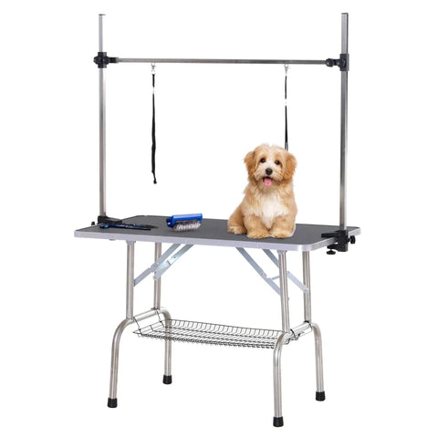 Rootz Grooming Table - Pet Grooming Table - Animal Grooming Table - Shearing Table - Dogs Grooming Table - 107 x 60 x 170 cm