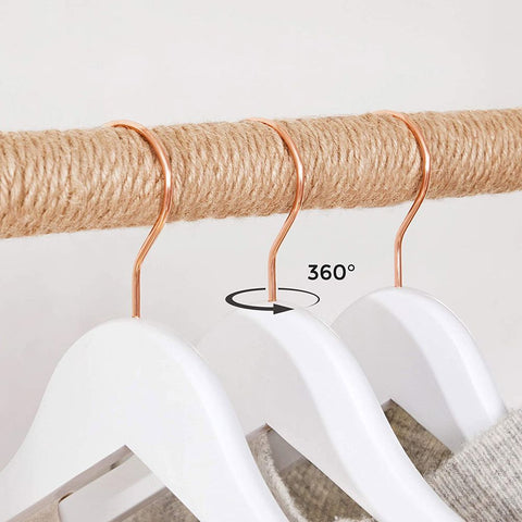 Rootz Hangers - Clothes Hangers - Set Of 20 Hangers - Coat Hangers - Garment Hangers - Clothing Hangers - Wood Hangers - White - 44.5 x 1.2 x 23 cm