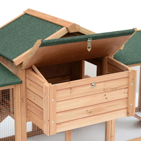Rootz Chicken Coop - Wooden Chicken Coop - Bantam Chicken Coop - Outdoor Enclosure - Cage House - Cage