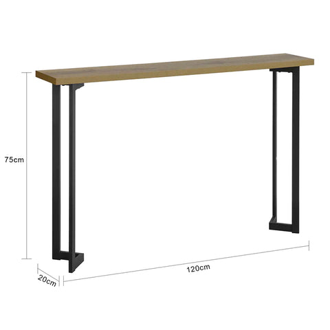 Rootz Console Table Hall - Table Side - Table End - Table Living Room - Table Sofa Table - W120 x D20 x H75cm