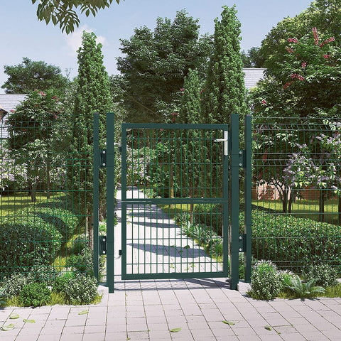 Rootz Garden Gate - Steel Gate - Gate - Garden Entrance Gate - Custom Garden Gate - Green - 106 x 6 x 171 cm