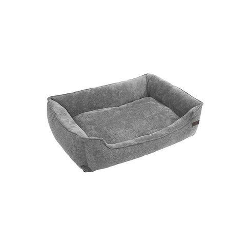 Rootz Dog Bed -  Dog Bed With Washable Cover - Non-slip - Wonderfully Cozy - Animal-friendly Materials - Sleeping Place - Dog Sofa - Oxford Fabric - Polypropylene Filling - Gray - 110 x 77 x 25 cm (L x W x H)