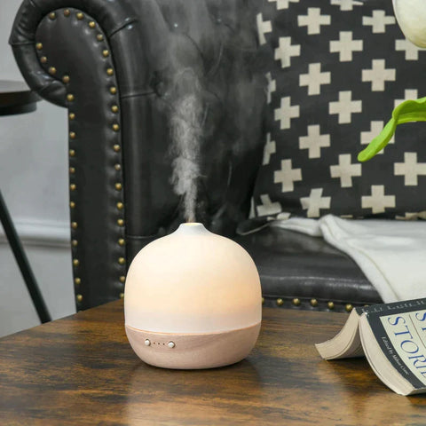 Rootz Aroma Diffuser - 2 In 1 Function - With Led Lights - 12.7 cm x 12.7 cm x 12.9 cm