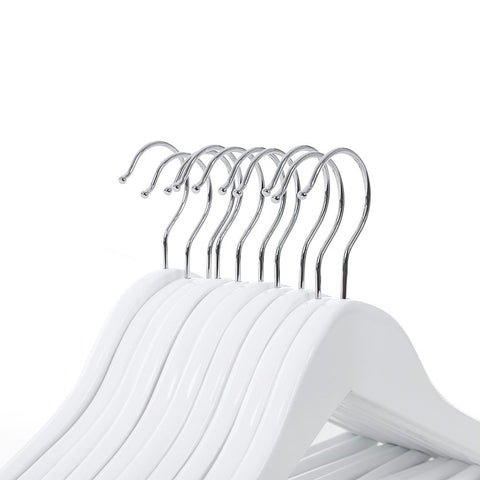 Rootz Kids Hangers - Children's Clothes Hanger - Set Of 20 Kids Hangers - Wooden Hanger  - Slim Hanger - Baby Hangers - Small Hangers For Kids - White - 35 x 20 x 1.2 cm (W x H x D)