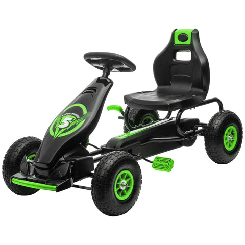 Rootz Children's Go-kart - With Pedals - Adjustable Seat - Indoor And Outdoor - From 5 Years - Blue + Black - 121 x 58 x 61 cm