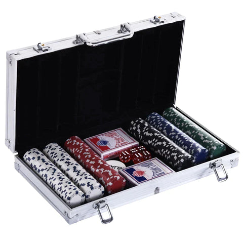 Rootz Poker Case - Poker Set - Aluminum Case - Chips Case - Aluminum/Polystyrene - 38x20.5x6.5 cm