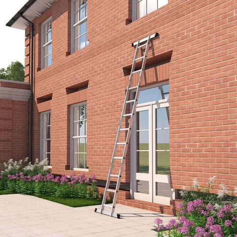 Rootz Multifunctional Ladder - Flexibility - Safety - Quality Tested - Reliable Stability - Non-slip Rubber Coating - Space-saving Storage  - 97 x 39 x 25.5 cm