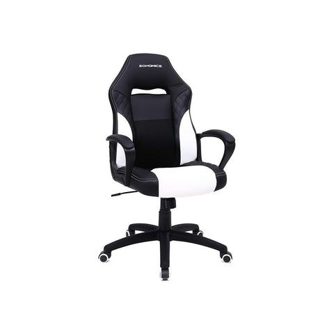 Rootz Gaming Chair - Office Chair - Ergonomic Gaming Chair - Esports Gaming Chair - Desk Chair - Work Chair - Black/White - 70 x 64 x 106-116