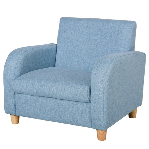 Rootz Children's Sofa - Children's Armchair - Children's Seat Cushions - Blue - 49x45x44.5 cm