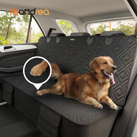 Rootz Dog Blanket - Back Seat Dog Blanket - Pet Blanket - Puppy Blanket - Waterproof Dog Blanket - Soft Dog Blanket - Warm Dog Blanket - Washable Dog Blanket - Black - 142 x 125 cm