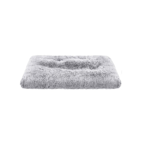 Rootz Dog Bed - Pet Cushion - Dog Pillow - Pet Mattress - Soft Dog Bed - Washable Dog Bed -  PV Plush - PP Filling - Light Gray - 80 x 50 cm (L x W)