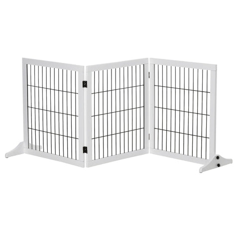 Rootz Barrier - Safety Gate - Dog Gate - Stair Gate - Dog Safety Gate - Door Safety Gate - White - 185 x 36 x 71 cm