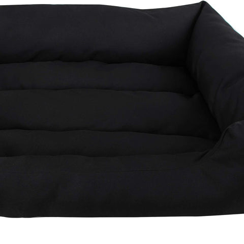 Rootz Washable Dog Bed -  Non-slip - Wonderfully Cozy - Animal-friendly Materials - Sleeping Place - Dog Sofa - Oxford Fabric-polypropylene Filling - Black - 100 x 28 x 70 cm（W x H x D）