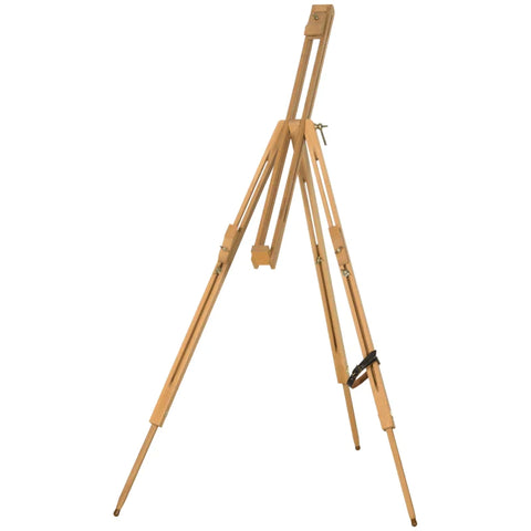 Rootz Easel - Height Adjustable - Foldable - Writing Or Drawing - Painting Style - Natural Beech Wood - Natural - 93L x 84W x 183H cm