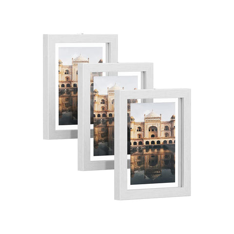 Rootz Picture Frame - Set of 3 Picture Frames - Wall-Mounted Frames - Gallery Wall Frames - Photo Display Frames - White - 24.5 x 19.5 cm