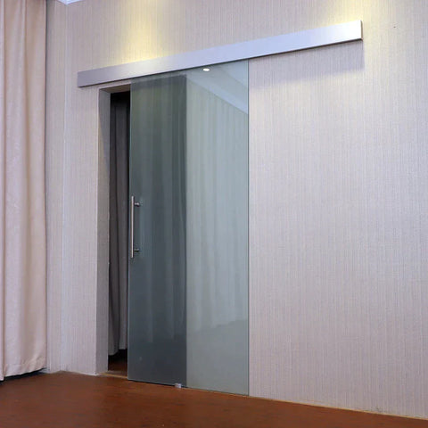 Rootz Glass Sliding Door - Sliding Door - Room Door - Handle Bar - Home & Office - 77.5 x 205 cm