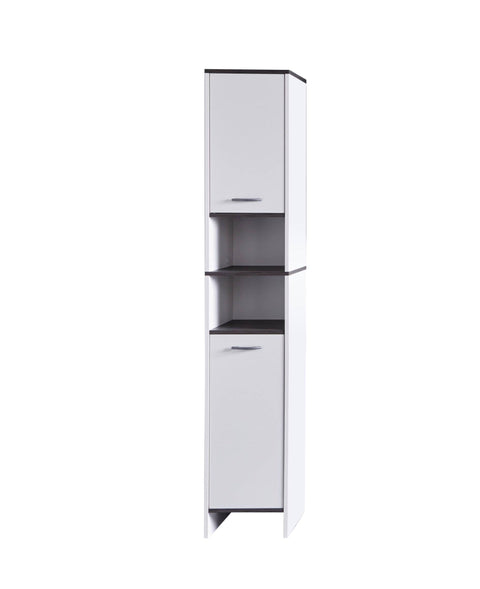 Rootz Bathroom cabinet - Storage cabinet - White - 32 x 180 x 28 cm