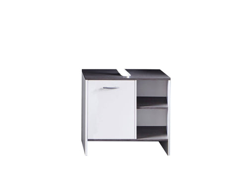 Rootz Bathroom Cabinet - Washbasin Cabinet - White - 60 x 55 x 28 cm