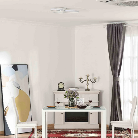 Rootz Ceiling Lamp - Three Circles - Metal - Modern - Aluminum - Acrylic - White - 56 x 46 x 8 cm