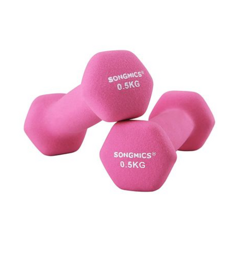 Rootz Dumbbells - Set Of 2 - Pink - Women - 2x 0.5 kg - Iron - Coated