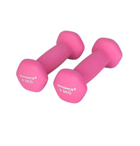 Rootz Dumbbells - Set Of 2 - Pink - Women - 2x 0.5 kg - Iron - Coated