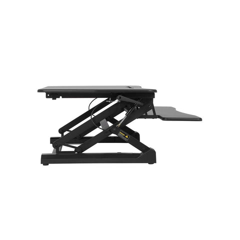Rootz Sit-Stand Desk - Sit-Stand Table - Height Adjustable Sit-Stand Desk - Gaming Desk - Work Desk - Gaming Sit-Stand Desk - Iron/MDF Board - Black - 90 x 59 cm