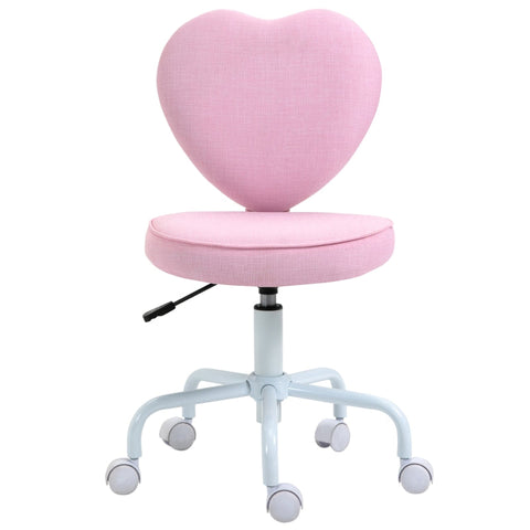 Rootz Desk Chair - Chair Swivel - Chair Computer - Chair - Chair Seat - Pink - 40 x 50 x 79-89 cm