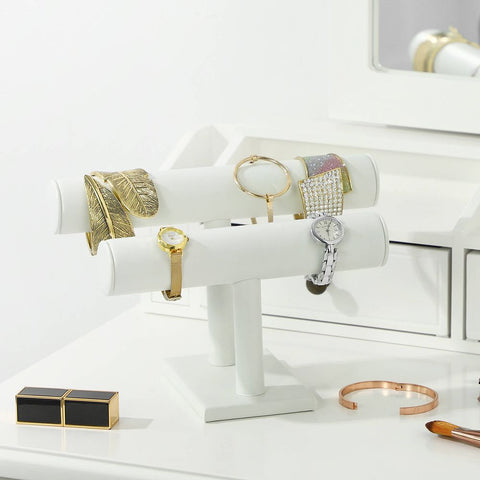 Rootz Jewelry Stand - Stylish Jewelry Stand - Earring Stand - Bracelet Stand - Ring Stand - Jewelry Display Stand - Jewelry Holder Stand - White